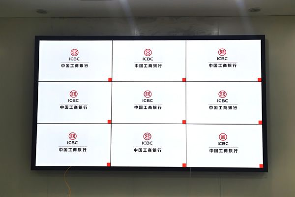 案例分享：近期的中國(guó)工商銀行營(yíng)業(yè)廳、展廳拼接屏安裝工程